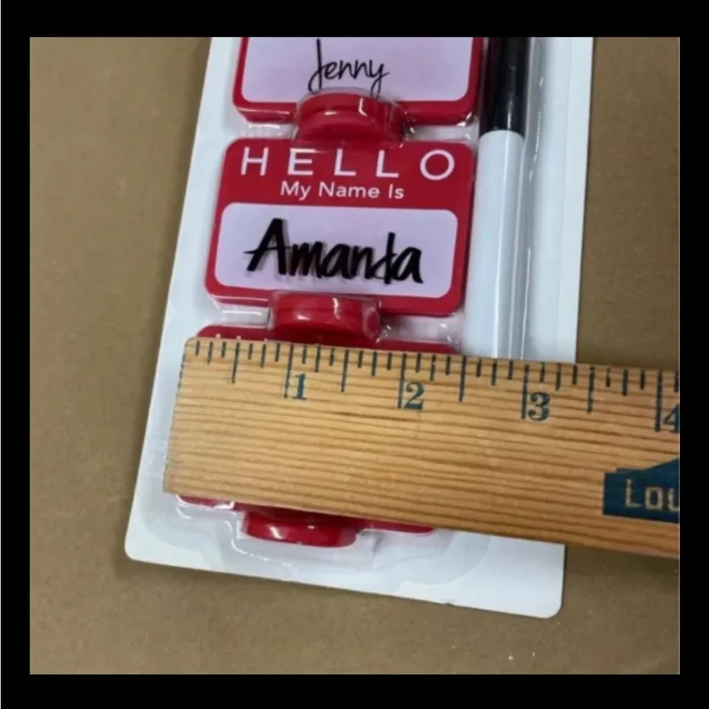 Reusable name place holder/tag 6Pc